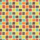 Abstract retro naadloos patroon Stock Afbeelding