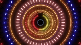 Abstract rotating tunnel with multi color lights royalty free illustration Abstract rotating tunnel with multi color lights royalty free illustration