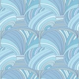 Abstract seamless pattern of lines and circles, in pastel blue color. Stock Photos Abstract seamless pattern of lines and circles, in pastel blue color. Stock Photos
