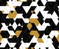 Abstract seamless pattern of many triangles. Pattern with a geometric texture in grunge style. stock illustration Abstract seamless pattern of many triangles. Pattern with a geometric texture in grunge style. stock illustration