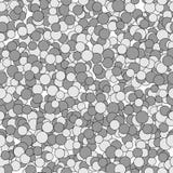 Abstract seamless pattern of randomly arranged contours of monochrome circles stock illustration Abstract seamless pattern of randomly arranged contours of monochrome circles stock illustration