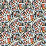 Abstract seamless vector pattern. Bright geometric background. Fashion texture for fabric or wrapping design Royalty Free Stock Photos