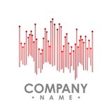 Abstract shape line with dot vector. Abstract vector of irregular red line vector royalty free illustration Abstract shape line with dot vector. Abstract vector of irregular red line vector royalty free illustration
