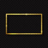 Abstract Shiny Golden Frame Luxury on Transparent Background. Vector Illustration Stock Images Abstract Shiny Golden Frame Luxury on Transparent Background. Vector Illustration Stock Images