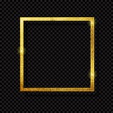 Abstract Shiny Golden Frame Luxury on Transparent Background. Vector Illustration Royalty Free Stock Photos Abstract Shiny Golden Frame Luxury on Transparent Background. Vector Illustration Royalty Free Stock Photos