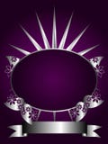Abstract Silver and Purple Floral Vector Design Royalty Free Stock Image Abstract Silver and Purple Floral Vector Design Royalty Free Stock Image