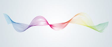 Abstract smooth curved lines Design element Technological background with a line in the form of a wave Stylization of a digital eq stock illustration Abstract smooth curved lines Design element Technological background with a line in the form of a wave Stylization of a digital eq stock illustration