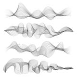 Abstract sound waves isolated on white background. Digital music signal soundwave shapes vector illustration Stock Photo Abstract sound waves isolated on white background. Digital music signal soundwave shapes vector illustration Stock Photo