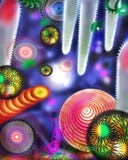 Abstract Space plants,trees and Flowers royalty free illustration Abstract Space plants,trees and Flowers royalty free illustration