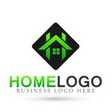 Abstract Square House roof and home logo vector element icon design vector in green colored on white background stock illustration Abstract Square House roof and home logo vector element icon design vector in green colored on white background stock illustration