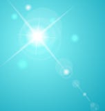 Abstract Star With Lenses Flare Stock Photography