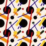 Abstract Suprematism Composition On Beige, Seamless Pattern Stock Photography Abstract Suprematism Composition On Beige, Seamless Pattern Stock Photography