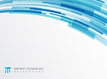 Abstract technology curve overlapped geometric squares shape blu royalty free illustration Abstract technology curve overlapped geometric squares shape blu royalty free illustration