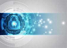 Abstract technology security on global network background, vector illustration Royalty Free Stock Image Abstract technology security on global network background, vector illustration Royalty Free Stock Image