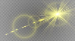 Abstract transparant speciaal het lichteffectontwerp van de lens gouden voor zonnegloed vector illustratie Abstract transparant speciaal het lichteffectontwerp van de lens gouden voor zonnegloed vector illustratie