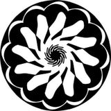 Abstract Vector Black and white Mandala ornament, cloud center circular finger, illustration vector illustration Abstract Vector Black and white Mandala ornament, cloud center circular finger, illustration vector illustration