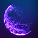 Abstract vector destroyed mesh spheres. Sphere breaking apart into points. Futuristic technology style. vector illustration Abstract vector destroyed mesh spheres. Sphere breaking apart into points. Futuristic technology style. vector illustration
