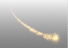 Abstract vector glowing magic star light effect from the neon blur of curved lines. Glittering stars dust trail from the vector illustration Abstract vector glowing magic star light effect from the neon blur of curved lines. Glittering stars dust trail from the vector illustration
