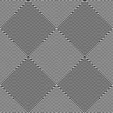 Abstract vector seamless op art pattern. Monochrome graphic black and white ornament. Striped optical illusion repeating texture. vector illustration Abstract vector seamless op art pattern. Monochrome graphic black and white ornament. Striped optical illusion repeating texture. vector illustration