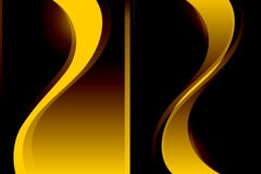 Abstract vector yellow brown wavy shaded background vector illustration Abstract vector yellow brown wavy shaded background vector illustration