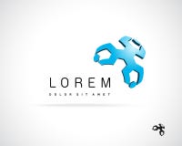 Abstract Vectorlogo design template royalty-vrije illustratie Abstract Vectorlogo design template royalty-vrije illustratie
