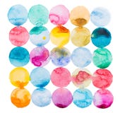 Abstract watercolor aquarelle hand drawn colorful