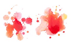 Abstract watercolor aquarelle hand drawn red drop stock photo Abstract watercolor aquarelle hand drawn red drop stock photo