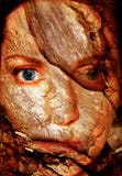 Abstract Woman Cracked Face Royalty Free Stock Images Abstract Woman Cracked Face Royalty Free Stock Images