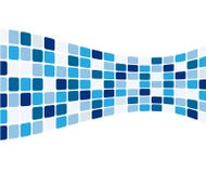 Abstracte blauwe tegels stock illustratie Abstracte blauwe tegels stock illustratie
