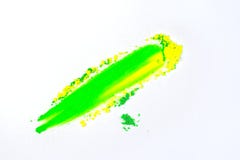 Abstracte die vlek met vinger van multicolored pigment wordt gemaakt, op wit wordt ge?soleerd Gemengde heldere oogschaduw Natuurl stock afbeelding Abstracte die vlek met vinger van multicolored pigment wordt gemaakt, op wit wordt ge?soleerd Gemengde heldere oogschaduw Natuurl stock afbeelding