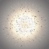 Abstracte Explosie Sterexplosie met deeltjes op transparante achtergrond Royalty-vrije Stock Afbeeldingen Abstracte Explosie Sterexplosie met deeltjes op transparante achtergrond Royalty-vrije Stock Afbeeldingen