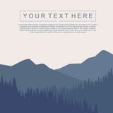 Abstracte Landschapsvector met Heldere Gradiëntkleuren Zonsondergangvector stock illustratie Abstracte Landschapsvector met Heldere Gradiëntkleuren Zonsondergangvector stock illustratie