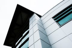 Abstracte mening van modern, In verband met IT hoofdkwartier die zijn artistieke aanwezigheid tonen stock afbeelding Abstracte mening van modern, In verband met IT hoofdkwartier die zijn artistieke aanwezigheid tonen stock afbeelding
