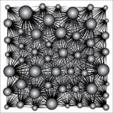 Abstracte netwerkaansluting Technowolk Grote Gegevens royalty-vrije illustratie Abstracte netwerkaansluting Technowolk Grote Gegevens royalty-vrije illustratie
