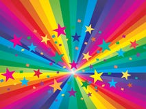 Abstracte regenboogachtergrond vector illustratie Abstracte regenboogachtergrond vector illustratie