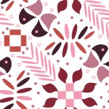 Abstracte roze purpere rode naadloos herhaalt royalty-vrije illustratie Abstracte roze purpere rode naadloos herhaalt royalty-vrije illustratie