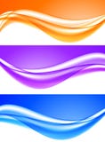 Abstracte zachte lichte geplaatste golven stock illustratie Abstracte zachte lichte geplaatste golven stock illustratie