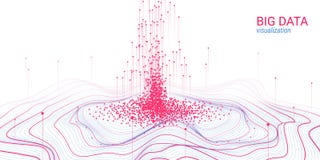 Abstraction futuriste Grande visualisation de données illustration libre de droits Abstraction futuriste Grande visualisation de données illustration libre de droits