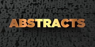 Abstracts - Gold text on black background - 3D rendered royalty free stock picture Stock Images Abstracts - Gold text on black background - 3D rendered royalty free stock picture Stock Images