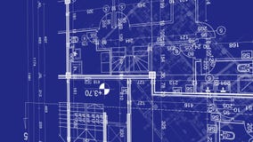 Abstrakcjonistyczny architektury tło: projekta domu plan z nakreśleniem animującym w tle miasto royalty ilustracja Abstrakcjonistyczny architektury tło: projekta domu plan z nakreśleniem animującym w tle miasto royalty ilustracja