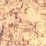 Abstrakcjonistyczny futurystyczny techno wzór Cyfrowego 3d ilustracja ilustracja wektor Abstrakcjonistyczny futurystyczny techno wzór Cyfrowego 3d ilustracja ilustracja wektor