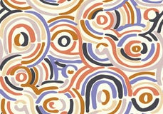 Abstrakcjonistyczny geometryczny wz?r z falistymi liniami Doodle backgrounded t?o bezszwowy wektora royalty ilustracja Abstrakcjonistyczny geometryczny wz?r z falistymi liniami Doodle backgrounded t?o bezszwowy wektora royalty ilustracja