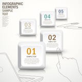 Abstrakcjonistyczny guzika infographics ilustracja wektor Abstrakcjonistyczny guzika infographics ilustracja wektor