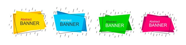 Abstrakt baner f?r vektor Geometriska former f royaltyfri illustrationer Abstrakt baner f?r vektor Geometriska former f royaltyfri illustrationer