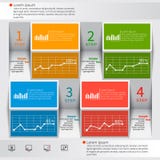 Abstrakt 3D papper Infographics vektor illustrationer Abstrakt 3D papper Infographics vektor illustrationer