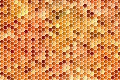 Abstrakt geometrisk bakgrund av färgrika orange sexhörningar i honung som kammar modellen vektor illustrationer Abstrakt geometrisk bakgrund av färgrika orange sexhörningar i honung som kammar modellen vektor illustrationer