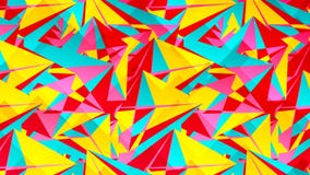 Abstrakt kort med färgrika kaotiska trianglar, polygoner Triangulär smutsig geometrisk affisch för oändlighet stock illustrationer Abstrakt kort med färgrika kaotiska trianglar, polygoner Triangulär smutsig geometrisk affisch för oändlighet stock illustrationer