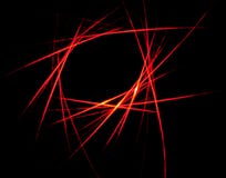 Abstrakt röd laserstrålemodell Fotografering för Bildbyråer Abstrakt röd laserstrålemodell Fotografering för Bildbyråer