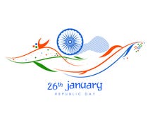 Abstrakt Tricolor baner med den indiska flaggan för 26th Januari lycklig republikdag av Indien stock illustrationer Abstrakt Tricolor baner med den indiska flaggan för 26th Januari lycklig republikdag av Indien stock illustrationer