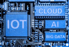 Abstrakt, zakończenie up Mainboard Elektronicznego komputeru tło IOT, internet rzeczy obraz stock Abstrakt, zakończenie up Mainboard Elektronicznego komputeru tło IOT, internet rzeczy obraz stock